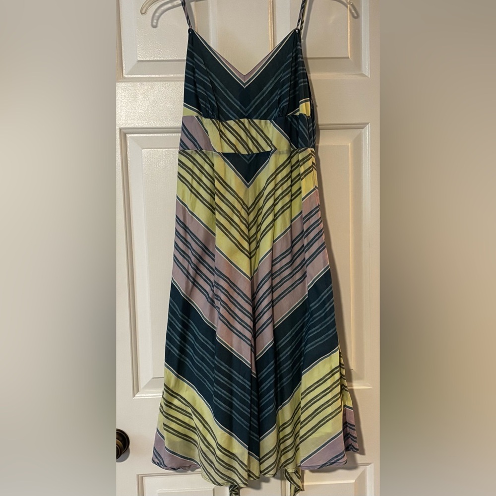 Old Navy Mint Green and blue striped dress
